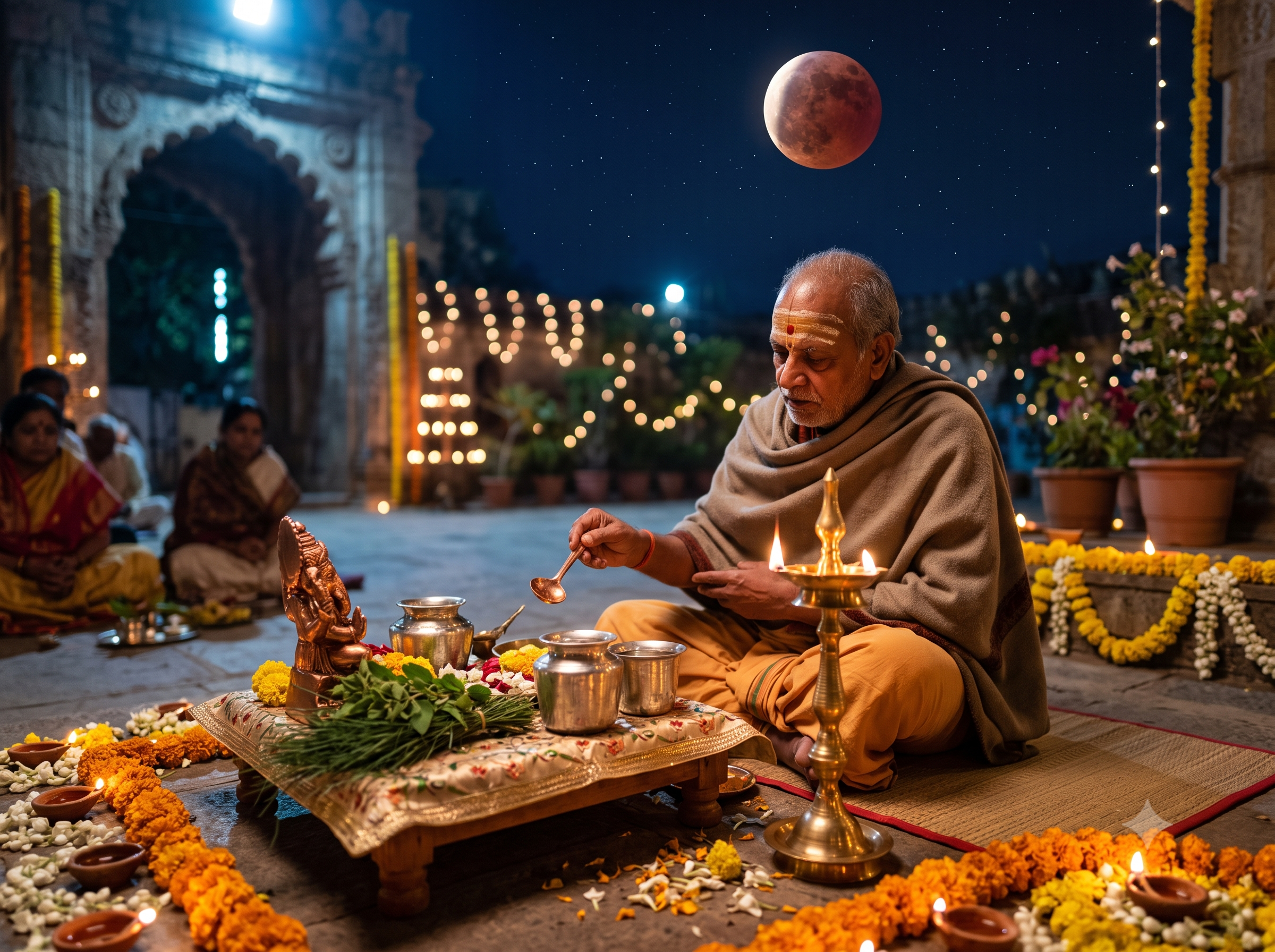 Chandra Grahan (Lunar Eclipse) Pooja